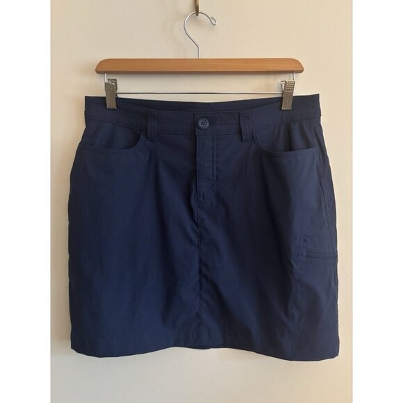 Eddie Bauer Women's Size 8 Blue Adventurer 2.0 Skort Golf Travel Hike UPF 50 - Picture 1 of 8
